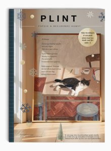 brochure Plint illustratie van kat op tafel